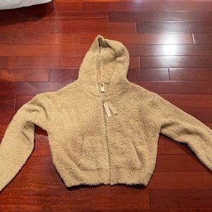 Skims Camel zip hoodie S/M